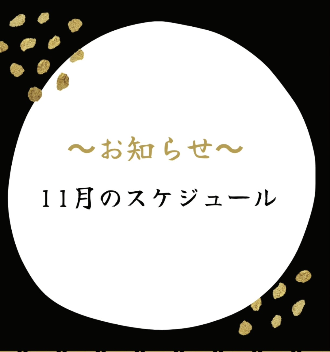 2025年11月スケジュール